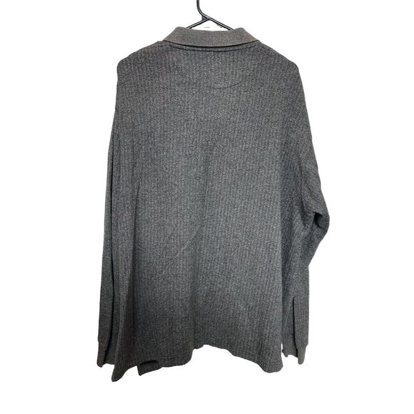 Pierre Cardin Men's Long Sleeve Polo Shirt XXL Gray Casual 100% Cotton - Picture 2 of 4